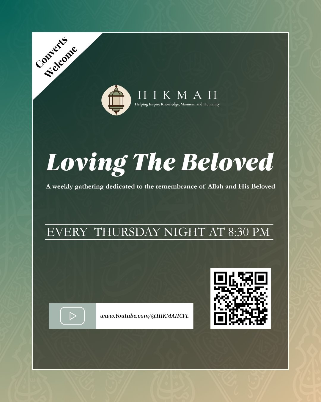 Thursday Dhikr flyer